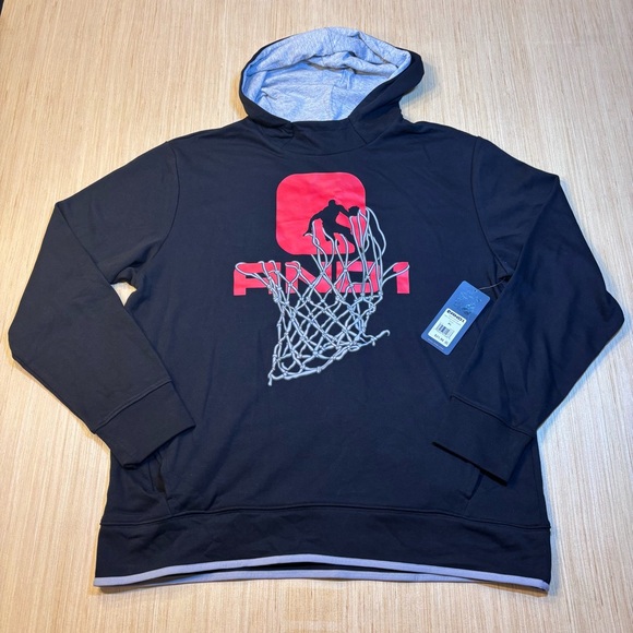 And1 Other - And1 Black Hoodie with Red and Gray Design